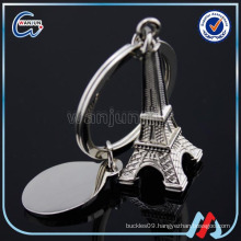 Latest Design Metal 3D Eiffel Tower Shaped Keychain